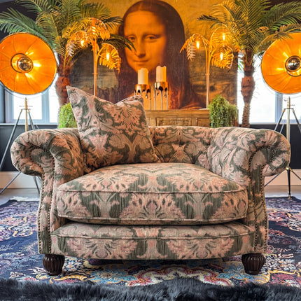Fairfax Armchair in Aura Woven Chenille Velvet - New