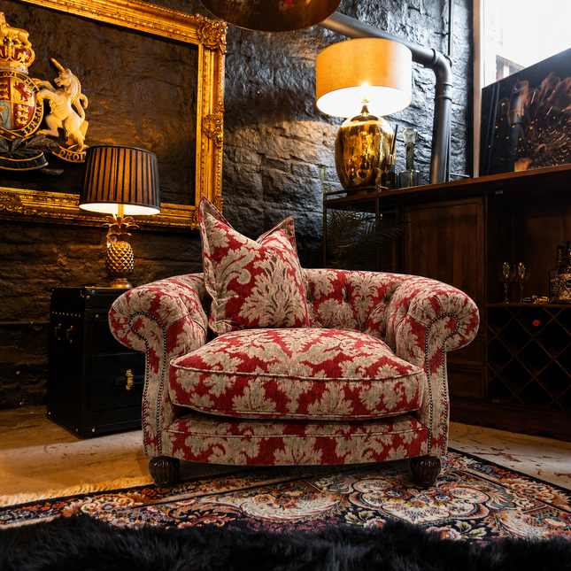 Fairfax Armchair in Aura Woven Chenille Velvet
