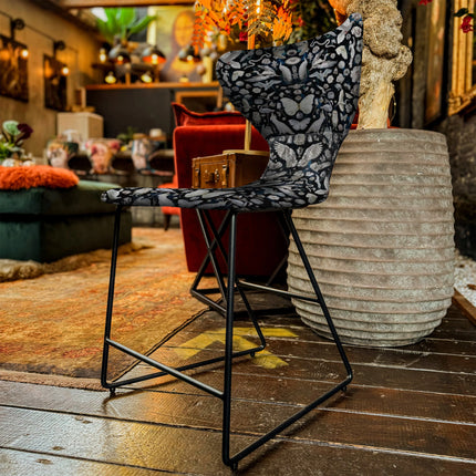 Fama Burt Patterned Fabric Dining Chair