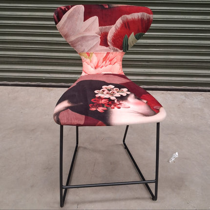 Fama Alisee Burt Patterned Fabric Dining Chair - Clearance