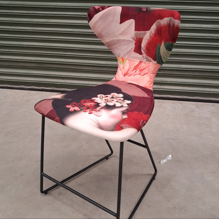 Fama Alisee Burt Patterned Fabric Dining Chair - Clearance