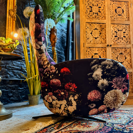 Fama Mondrian Recliner Armchair Floral Paradise Pattern - Clearance