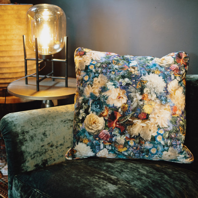 Cushion Scatter in GP & J Baker Royal Garden Sapphire Large - Clearance