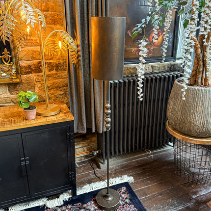 Floor Lamp Industrial Metal Franklin Cylinder Shade