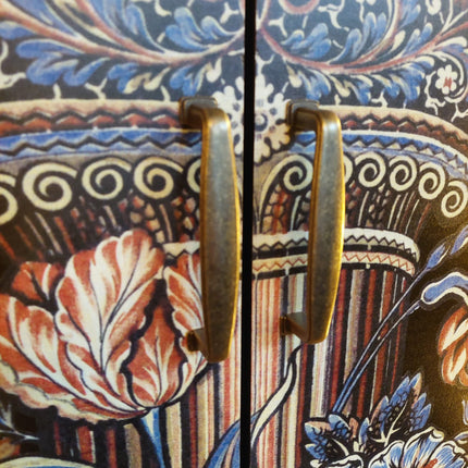 Floral Column Boho Side Cabinet