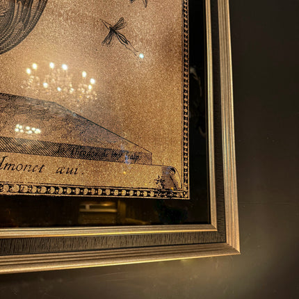 Framed Sepia Flower Vase Print