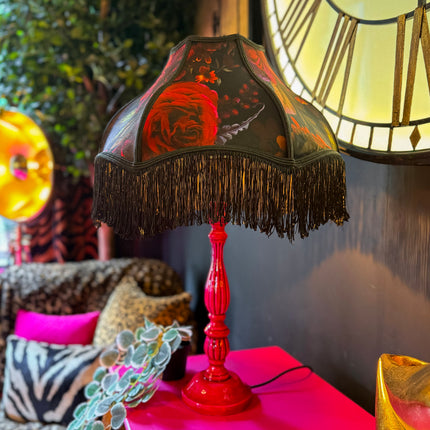 Fringed Lampshade in Midnight Haze - (Various Sizes)