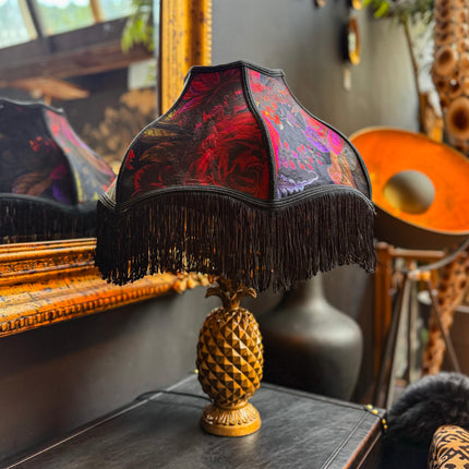 Fringed Lampshade in Midnight Haze - (Various Sizes)