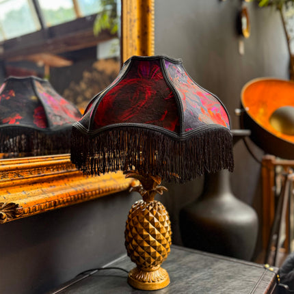 Fringed Lampshade in Midnight Haze - (Various Sizes)