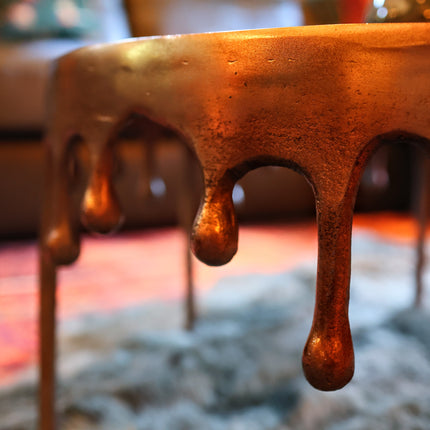 Gold Drip Aluminium Coffee Table