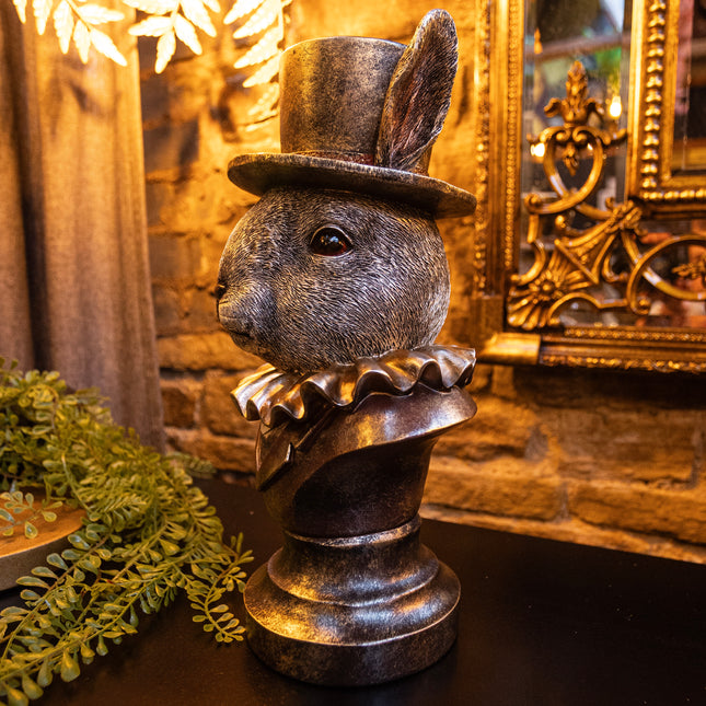 Gentry Rabbit Bust Silver