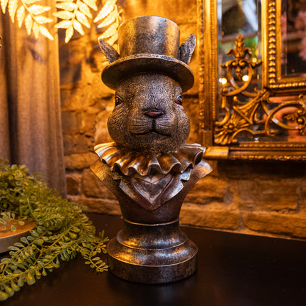 Gentry Rabbit Bust Silver