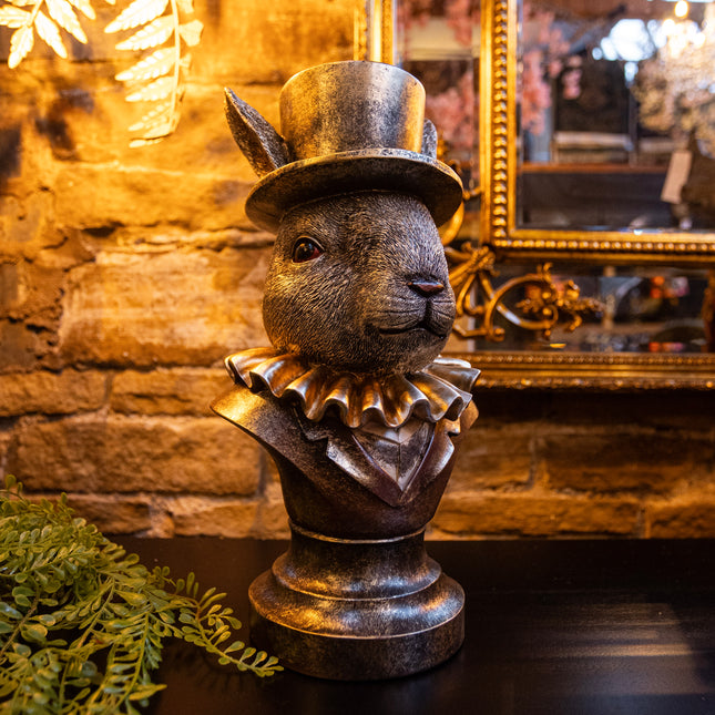 Gentry Rabbit Bust Silver