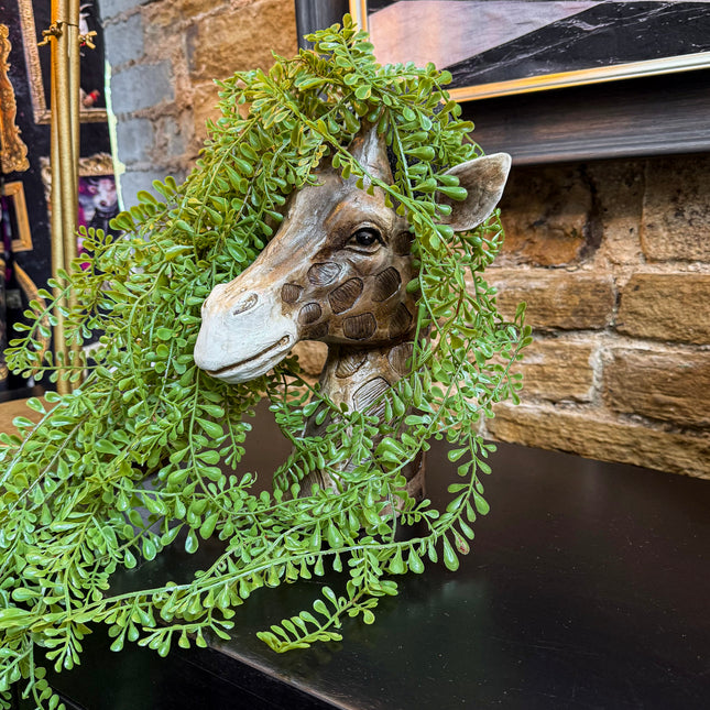 Giraffe Head Vase Planter