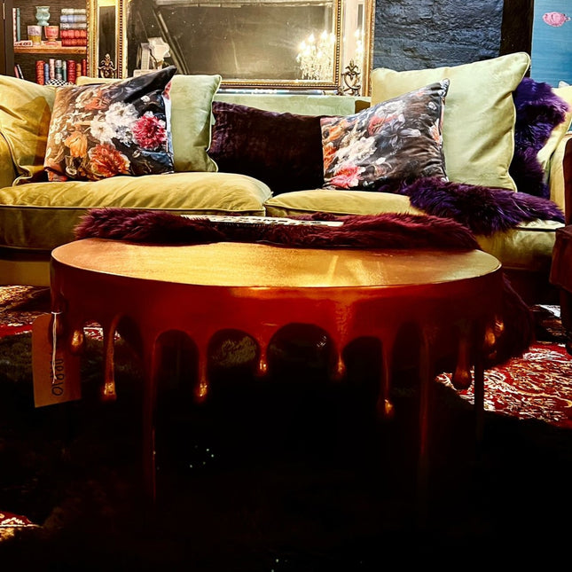 Gold Drip Aluminium Coffee Table