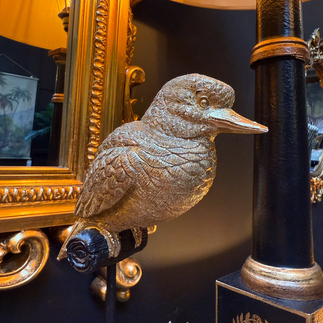 Gold Bird Ornament on Stand