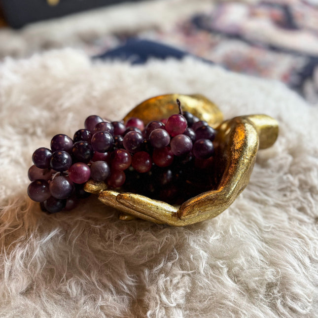 Gold Cupped Hand Bowl