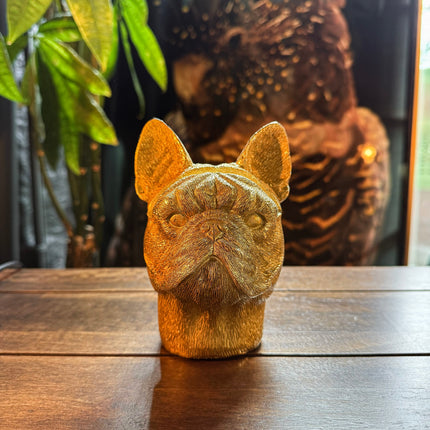 Gold Dog Organiser Pot