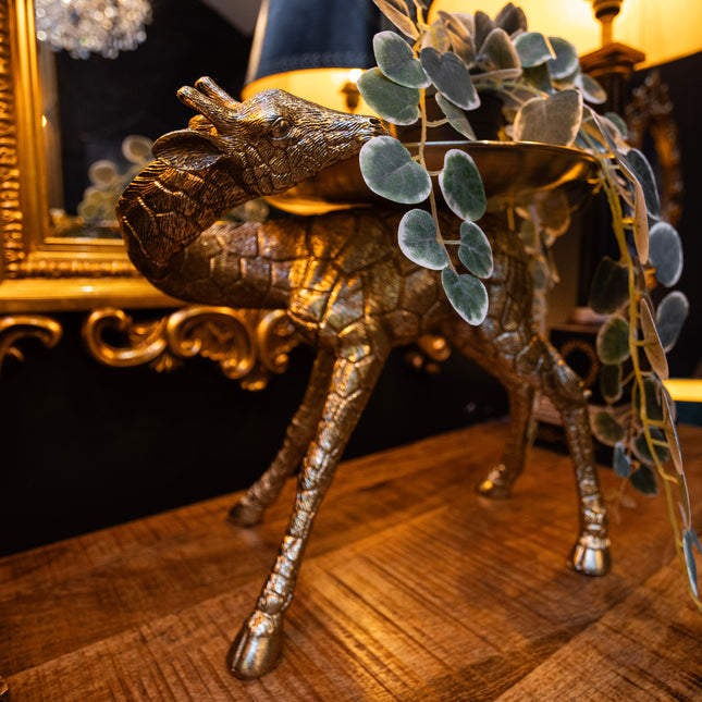 Gold Giraffe Stand