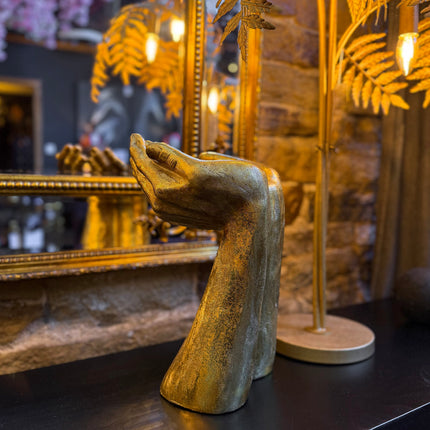 Gold Hands Sculpture