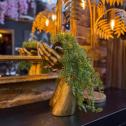 Gold Hands Sculpture