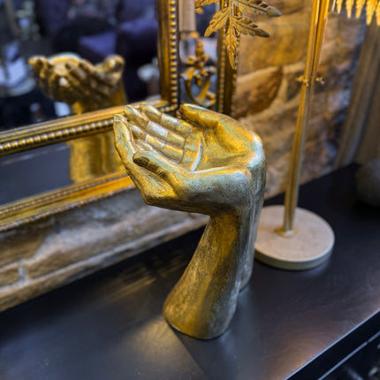 Gold Hands Sculpture