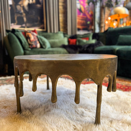 Gold Maximalist Drip Aluminium Coffee Table