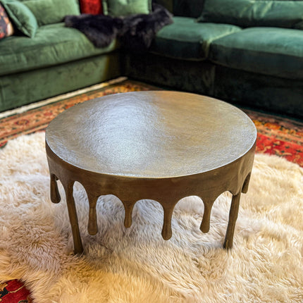 Gold Maximalist Drip Aluminium Coffee Table