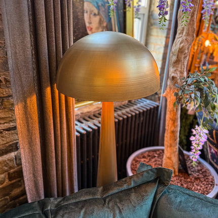 Gold Mushroom Floor Lamp