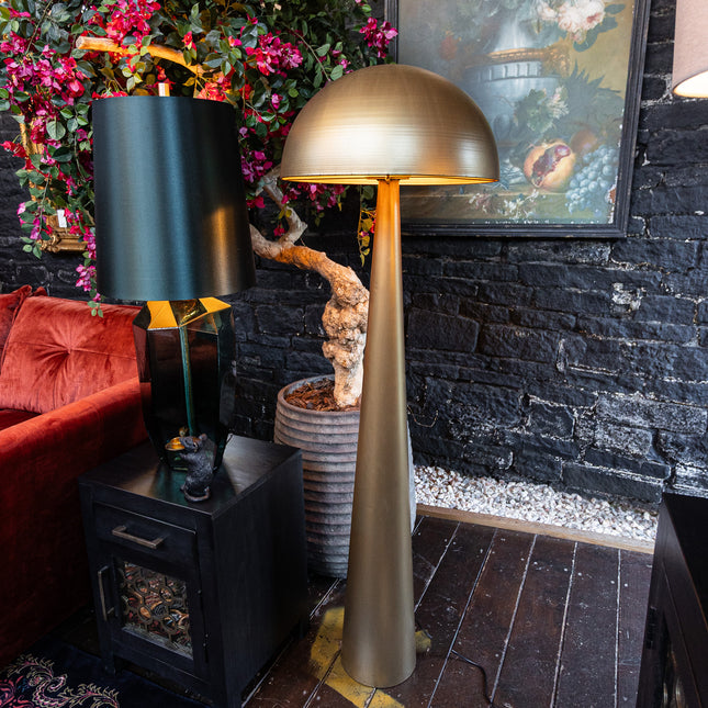 Gold Mushroom Floor Lamp