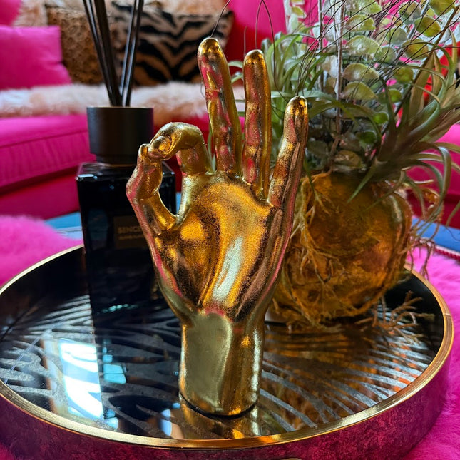Gold OK Hand Figure
