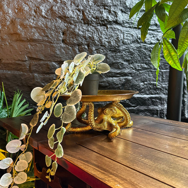 Gold Octopus Tray Table