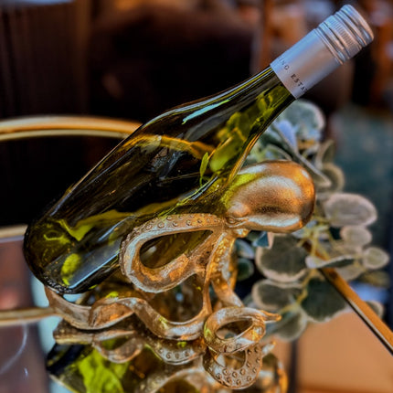 Gold Octopus Wine Bottle Holder