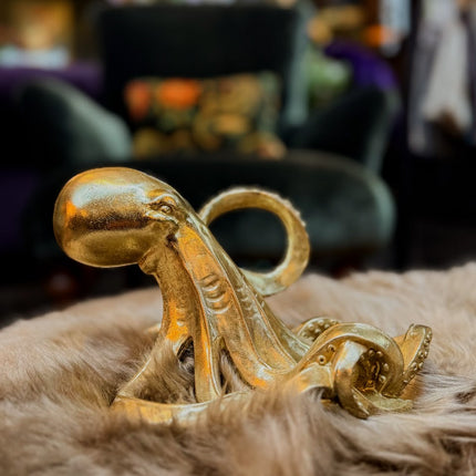Gold Octopus Wine Bottle Holder