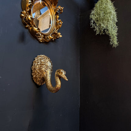 Gold Ostrich Wall Sculpture