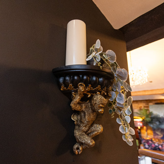 Golden Monkey Wall Shelf