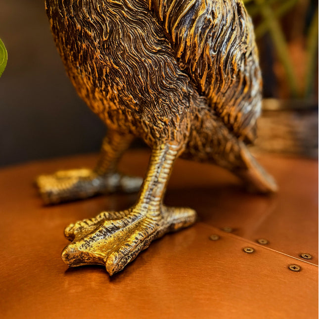Table Lamp Gold Goose with Grey Shade - Clearance