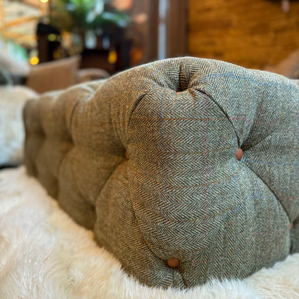 Granby Chesterfield Footstool in Harris Tweed