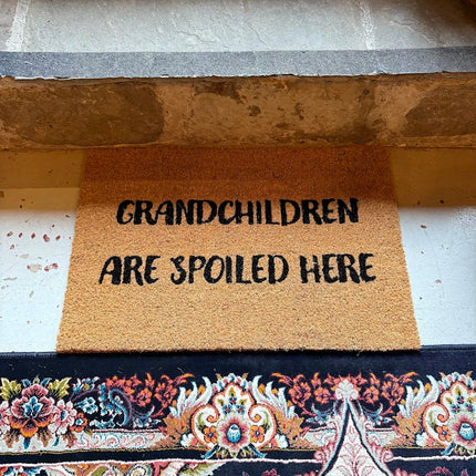 Grandchildren Are Spoiled Here Doormat