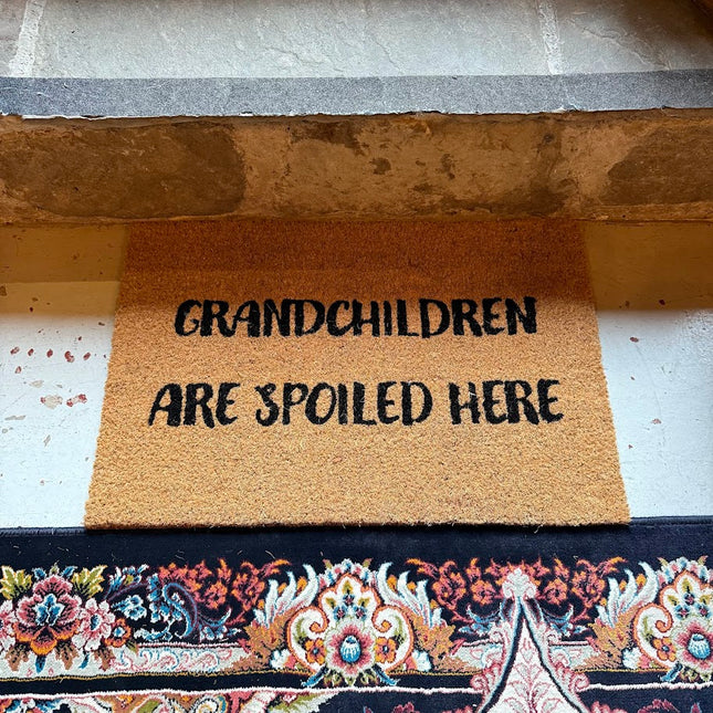 Grandchildren Are Spoiled Here Doormat