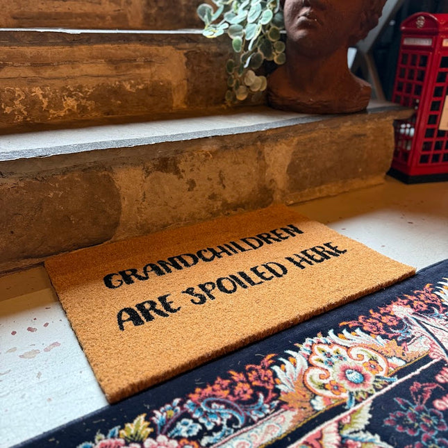 Grandchildren Are Spoiled Here Doormat