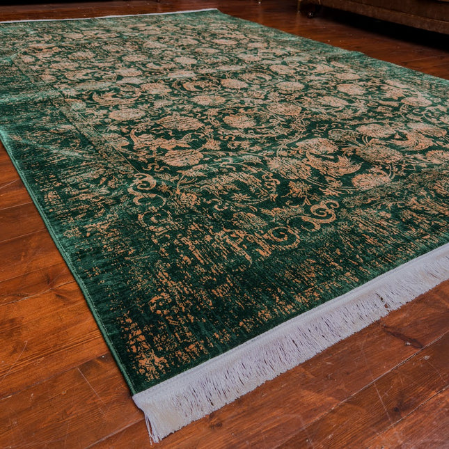 Rug Green Emerald (Various Sizes) Clearance