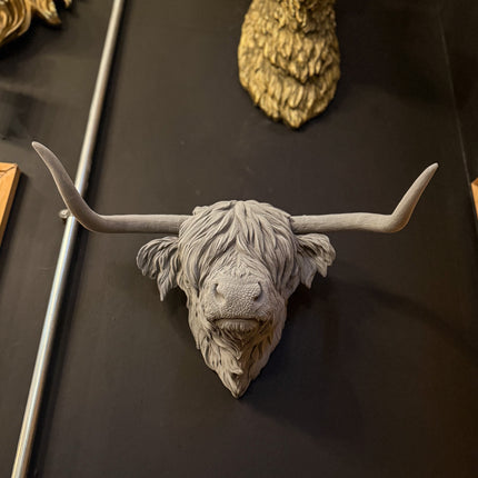 Grey Cow Head