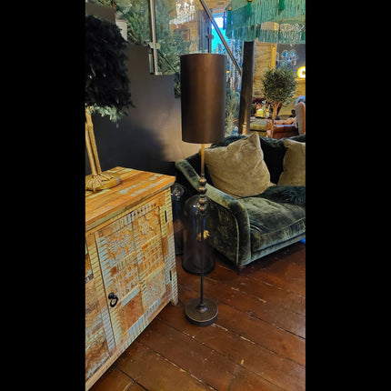 Floor Lamp Industrial Metal Franklin Cylinder Shade