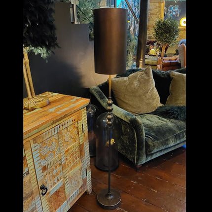 Floor Lamp Industrial Metal Franklin Cylinder Shade