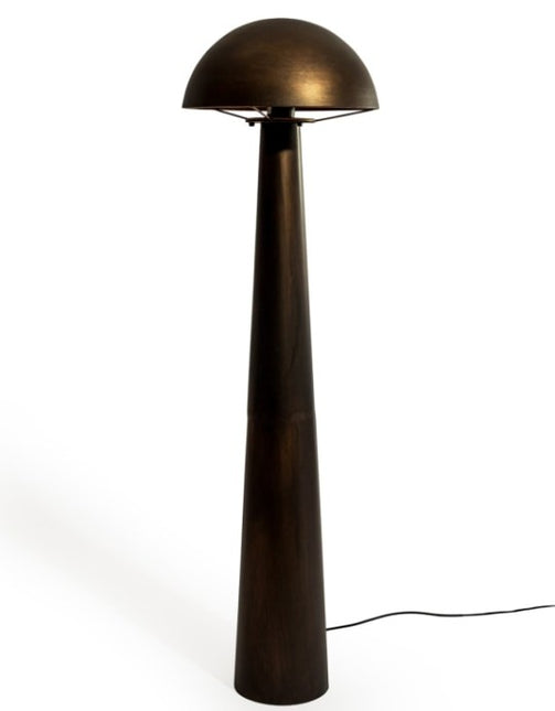 Antique Bronze Large Mushroom Floor Lamp