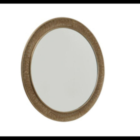 Hammered Large Brass Wall Mirror (120 x 3 x 120cm)