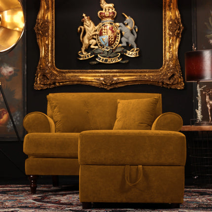 Hartington Footstools in Richmond Velvet