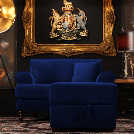 Hartington Footstools in Richmond Velvet