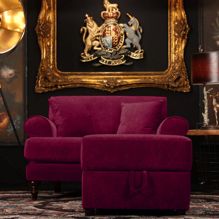 Hartington Footstools in Richmond Velvet